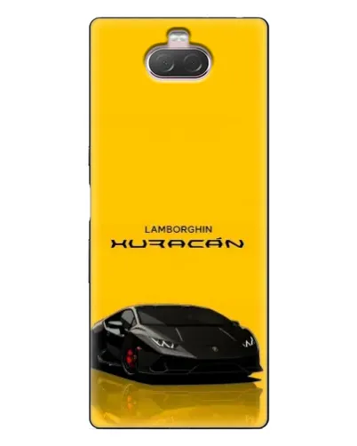Чохол для Sony Xperia 10 з картинкою «Lamborghini Huracan чорний»