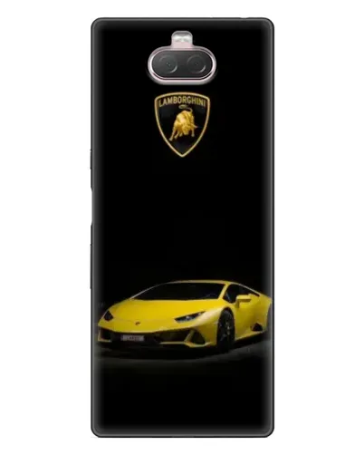 Чохол для Sony Xperia 10 з картинкою «Lamborghini жовтий акцент»