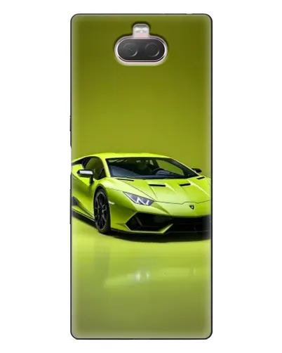 Чохол для Sony Xperia 10 з картинкою «Салатовий Lamborghini Huracan»