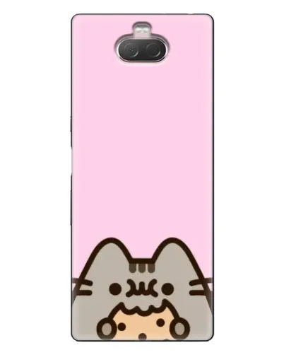 Чехол для Sony Xperia 10 с картинкой «Pusheen и печенье» Чехол для Sony Xperia 10 с картинкой «Pusheen и печенье»