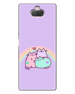 Чохол для Sony Xperia 10 з картинкою «Веселкові Пушини» Чохол для Sony Xperia 10 з картинкою «Веселкові Пушини»