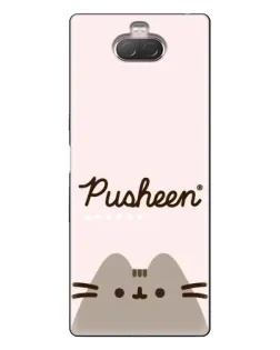 Чохол для Sony Xperia 10 з картинкою «Pusheen логотип» Чохол для Sony Xperia 10 з картинкою «Pusheen логотип»
