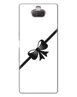 Чехол для Sony Xperia 10 с картинкой «Диагональный бант»
