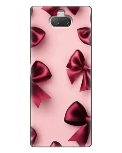 Чехол для Sony Xperia 10 с картинкой «Бордовый атлас»