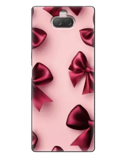 Чехол для Sony Xperia 10 с картинкой «Бордовый атлас»