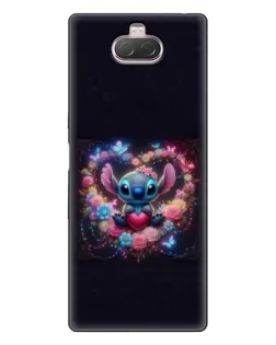 Чехол для Sony Xperia 10 с картинкой «Stitch в цветах» Чехол для Sony Xperia 10 с картинкой «Stitch в цветах»