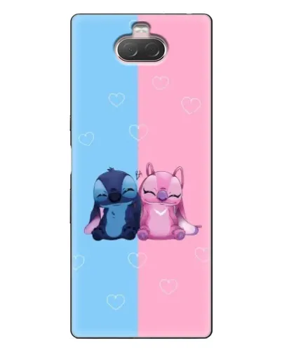 Чехол для Sony Xperia 10 с картинкой «Stitch и Angel Love» Чехол для Sony Xperia 10 с картинкой «Stitch и Angel Love»