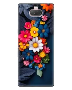 Чохол для Sony Xperia 10 з картинкою «Квіткова феєрія»