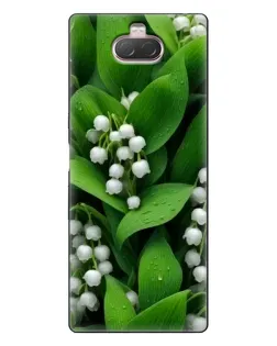Чохол для Sony Xperia 10 з картинкою «Конвалії в зелені»
