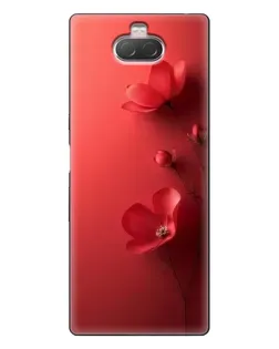 Чохол для Sony Xperia 10 з картинкою «Макові суцвіття»