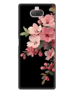 Чохол для Sony Xperia 10 з картинкою «Рожева гілка сакури»
