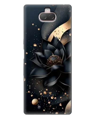 Чохол для Sony Xperia 10 з картинкою «Чорний лотос»