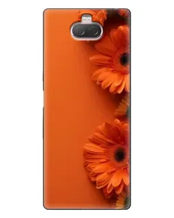 Чохол для Sony Xperia 10 з картинкою «Помаранчеві гербери»