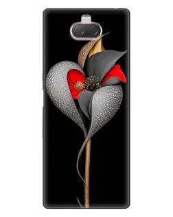 Чехол для Sony Xperia 10 с картинкой «Серебряный фантазийный цветок» Чехол для Sony Xperia 10 с картинкой «Серебряный фантазийный цветок»