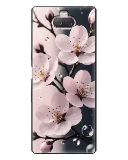 Чехол для Sony Xperia 10 с картинкой «Нежная сакура и капли» Чехол для Sony Xperia 10 с картинкой «Нежная сакура и капли»
