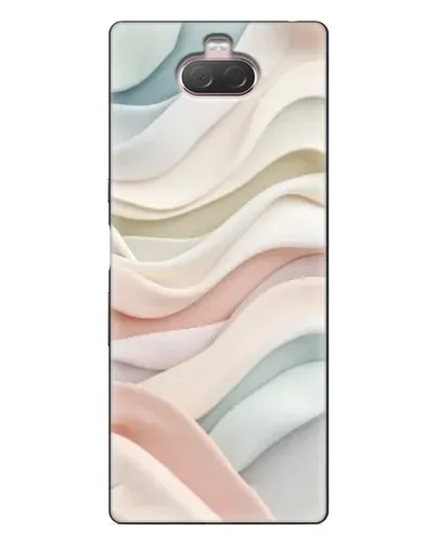 Чехол для Sony Xperia 10 с картинкой «Пастельные нежные волны»