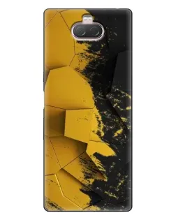 Чохол для Sony Xperia 10 з картинкою «Золоті уламки геометрії»