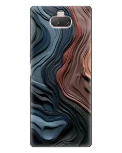 Чохол для Sony Xperia 10 з картинкою «Кольорові хвилі каньйону»