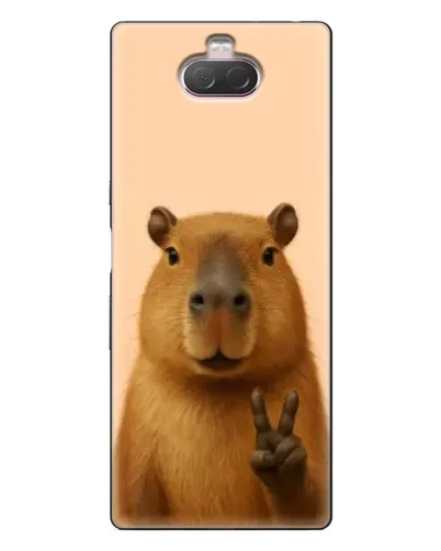 Чехол для Sony Xperia 10 с картинкой «Капибара виктория» Чехол для Sony Xperia 10 с картинкой «Капибара виктория»