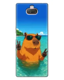 Чохол для Sony Xperia 10 з картинкою «Морська капібара»