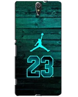 Чехол для Sony Xperia C5 Ultra (E5533, E5563, E5506, E5553) с картинкой «Jordan Cyan 23»