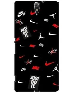 Чехол для Sony Xperia C5 Ultra (E5533, E5563, E5506, E5553) с картинкой «Nike Mix Pattern»