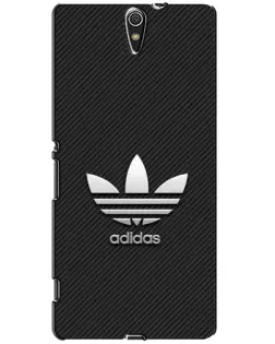 Чехол для Sony Xperia C5 Ultra (E5533, E5563, E5506, E5553) с картинкой «Adidas Карбоновая текстура»