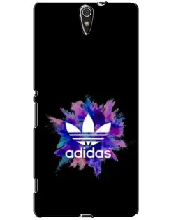 Чехол для Sony Xperia C5 Ultra (E5533, E5563, E5506, E5553) с картинкой «Взрыв красок Adidas»