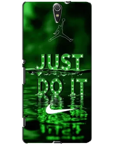 Чехол для Sony Xperia C5 Ultra (E5533, E5563, E5506, E5553) с картинкой «Зеленый неоновый Nike»