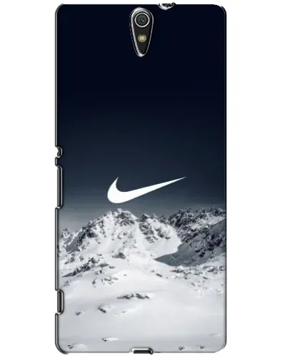 Чехол для Sony Xperia C5 Ultra (E5533, E5563, E5506, E5553) с картинкой «Nike — зимние горы»
