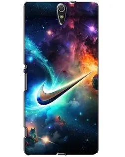 Чехол для Sony Xperia C5 Ultra (E5533, E5563, E5506, E5553) с картинкой «Космический Nike Swoosh» Чехол для Sony Xperia C5 Ultra (E5533, E5563, E5506, E5553) с картинкой «Космический Nike Swoosh»