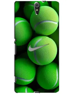 Чехол для Sony Xperia C5 Ultra (E5533, E5563, E5506, E5553) с картинкой «Теннисные мячи Найк» Чехол для Sony Xperia C5 Ultra (E5533, E5563, E5506, E5553) с картинкой «Теннисные мячи Найк»