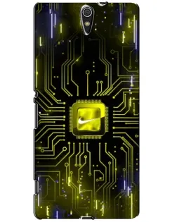 Чехол для Sony Xperia C5 Ultra (E5533, E5563, E5506, E5553) с картинкой «Nike — золотая искра» Чехол для Sony Xperia C5 Ultra (E5533, E5563, E5506, E5553) с картинкой «Nike — золотая искра»