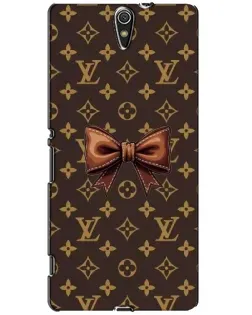 Чехол для Sony Xperia C5 Ultra (E5533, E5563, E5506, E5553) с картинкой «LV с бантом»