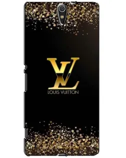 Чехол для Sony Xperia C5 Ultra (E5533, E5563, E5506, E5553) с картинкой «LV — золотые искры»