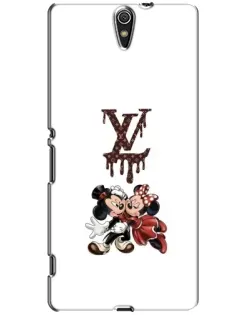 Чехол для Sony Xperia C5 Ultra (E5533, E5563, E5506, E5553) с картинкой «LV и Микки Маус»