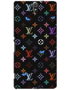 Чехол для Sony Xperia C5 Ultra (E5533, E5563, E5506, E5553) с картинкой «Цветная монограмма LV»