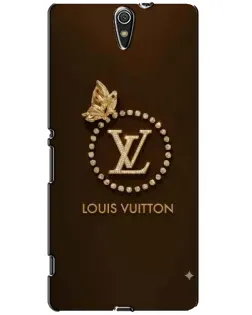 Чехол для Sony Xperia C5 Ultra (E5533, E5563, E5506, E5553) с картинкой «LV — золотая печать»