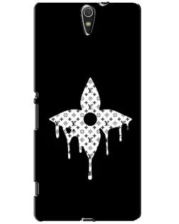 Чехол для Sony Xperia C5 Ultra (E5533, E5563, E5506, E5553) с картинкой «Цветочная монограмма»