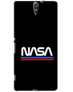 Чехол для Sony Xperia C5 Ultra (E5533, E5563, E5506, E5553) с картинкой «NASA — классика Red Blue»