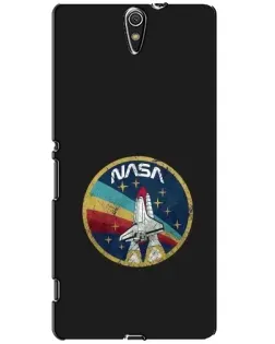 Чехол для Sony Xperia C5 Ultra (E5533, E5563, E5506, E5553) с картинкой «NASA — эмблема миссии»