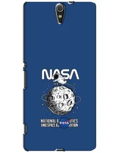 Чехол для Sony Xperia C5 Ultra (E5533, E5563, E5506, E5553) с картинкой «NASA — лунная миссия»