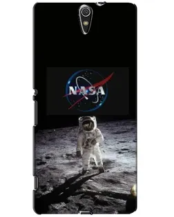 Чехол для Sony Xperia C5 Ultra (E5533, E5563, E5506, E5553) с картинкой «Астронавт на Луне»
