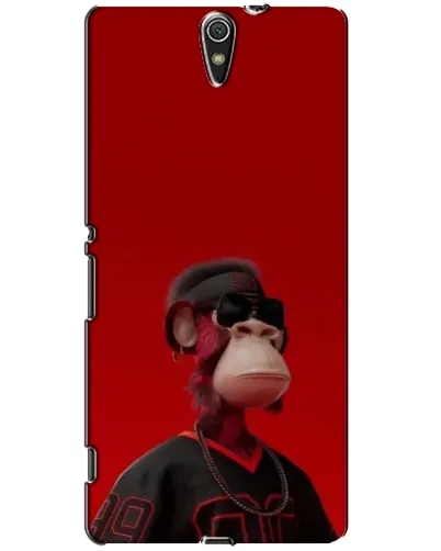 Чехол для Sony Xperia C5 Ultra (E5533, E5563, E5506, E5553) с картинкой «Bored Ape в красном» Чехол для Sony Xperia C5 Ultra (E5533, E5563, E5506, E5553) с картинкой «Bored Ape в красном»