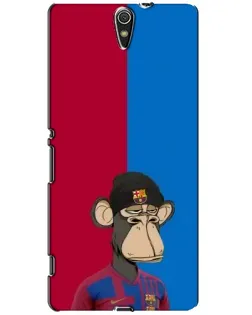 Чехол для Sony Xperia C5 Ultra (E5533, E5563, E5506, E5553) с картинкой «Bored Ape — фанат Барсы» Чехол для Sony Xperia C5 Ultra (E5533, E5563, E5506, E5553) с картинкой «Bored Ape — фанат Барсы»