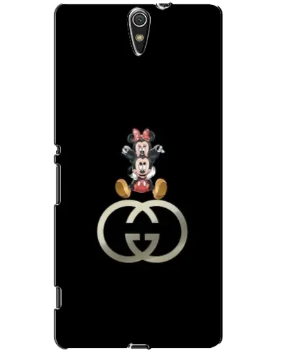 Чехол для Sony Xperia C5 Ultra (E5533, E5563, E5506, E5553) с картинкой «Минни Маус на лого»