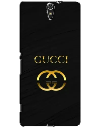 Чехол для Sony Xperia C5 Ultra (E5533, E5563, E5506, E5553) с картинкой «Золотой логотип Gucci»