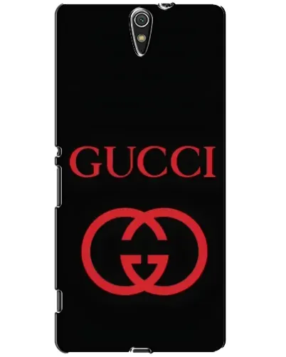 Чехол для Sony Xperia C5 Ultra (E5533, E5563, E5506, E5553) с картинкой «Gucci — красный логотип»
