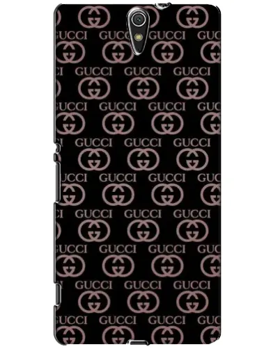 Чехол для Sony Xperia C5 Ultra (E5533, E5563, E5506, E5553) с картинкой «Классическая монограмма Gucci»
