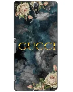 Чехол для Sony Xperia C5 Ultra (E5533, E5563, E5506, E5553) с картинкой «Абстрактные цветы Gucci»